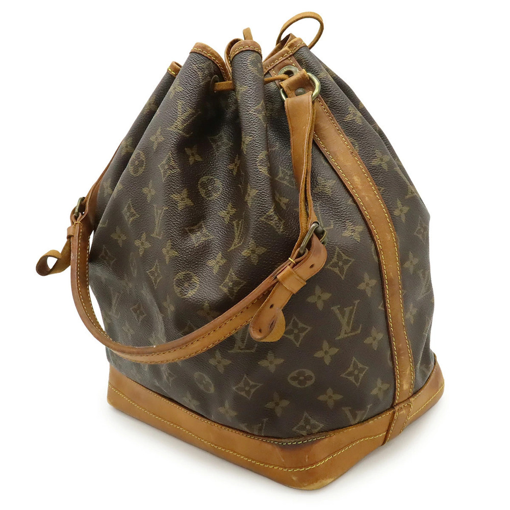 Louis Vuitton Bag Monogram Shoulder Noe Drawstring Hobo Brown